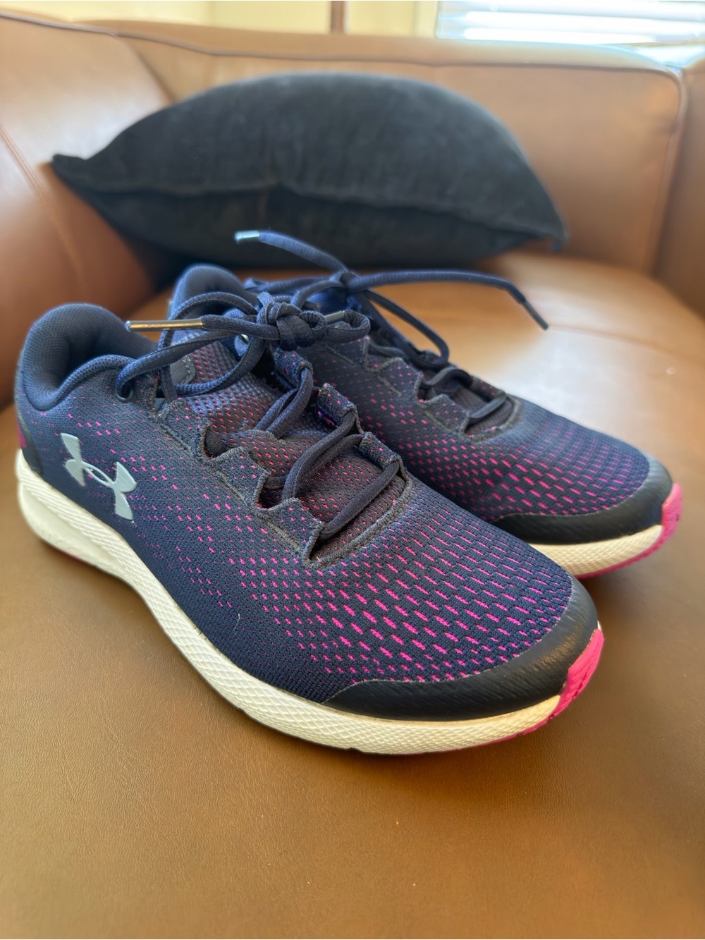 Under Armour Navy and Pink Athletic Sneakers